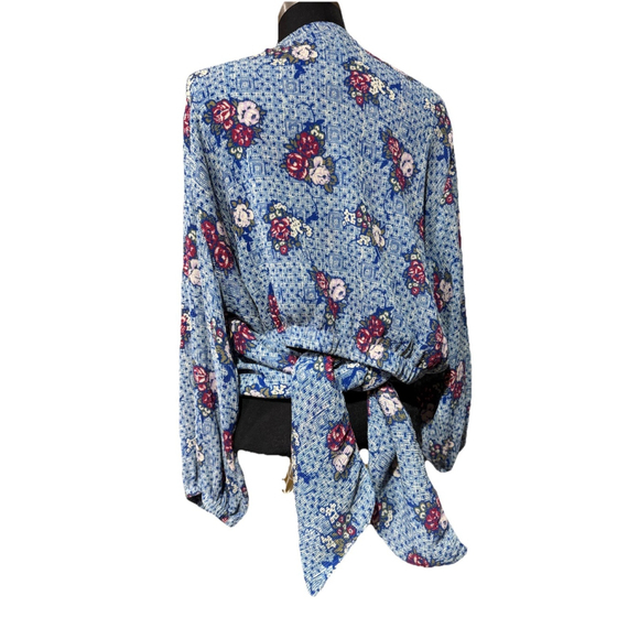 The Odells V-Neck Wrap Top Anthropologie XL - Picture 12 of 15